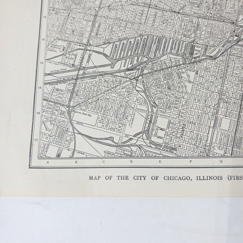Antique 1920s Buffalo NY Chicago IL City Street Maps from Atlas 1921 - Picture 11 of 15