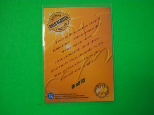 1995 BATMAN FOREVER METAL GOLD BLASTER CHASE CARD(S) NEW YOU CHOOSE - Picture 14 of 16