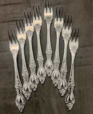 8 Estia Cocktail Seafood Fork S.P. Korea ESI10  Silver Plated