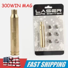CAL 300WIN Red Laser Bore Sight Boresight Shooting Training Brass Cartridge US