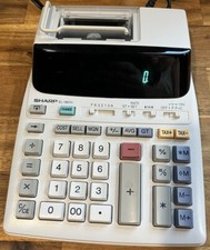 Sharp EL-1801V Electronic Printing Calculator 120V 60Hz TESTED & WORKING