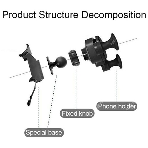 Phone Holder Mount For Chevrolet Cruze 15-18 Dashboard Air Vent Phone Stand Kit - Picture 6 of 9