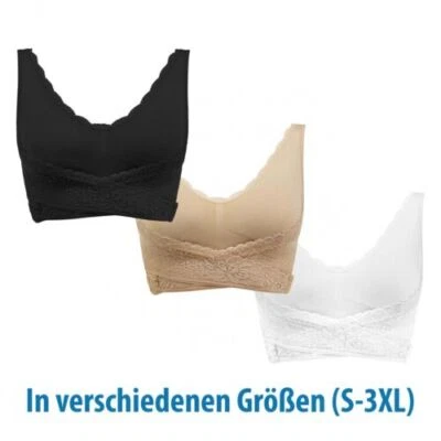 Mode Neu 3ER Genius Cara Mia BH-Set ohne Bügel Unterwäsche Damen Gr. S-3XL - - Bild 1 von 4