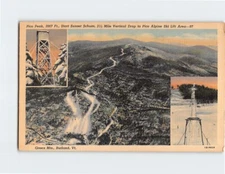 Postcard Pico Peak Green Mountains Rutland Vermont USA