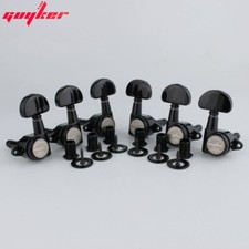 GUYKER 3R3L Black Rear Locking Tuners Guitar Tuning Pegs machine head Gear 1:21
