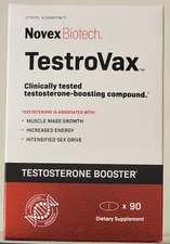 Novex Biotech - TestroVax, 90 Tablets New