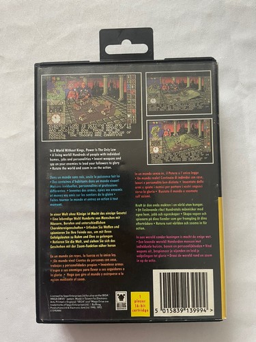 " POWERMONGER” SEGA Mega Drive Game Boxed Complete With Instructions. Tested - Picture 3 of 14
