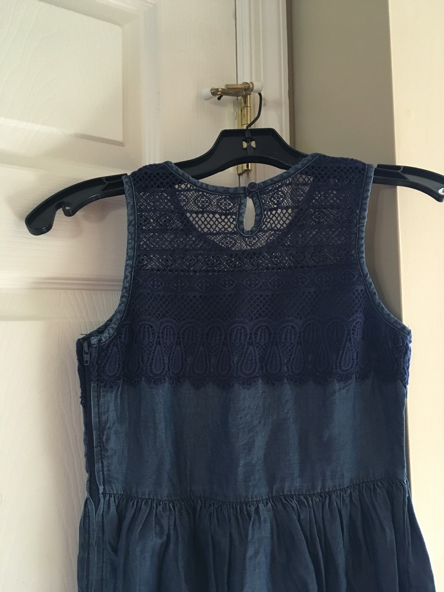Robe Sans Manches Au Crochet Ella Moss Mariam - Couleur Sarcelle (Teal) - Taille 10 - Neuf Avec étiquettes