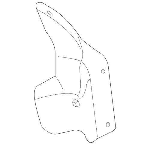 Recubrimiento de moldura del paso de rueda derecho para Ford Explorer, Mountaineer (2003-2005) (N/P 3L2Z-16102-AA)