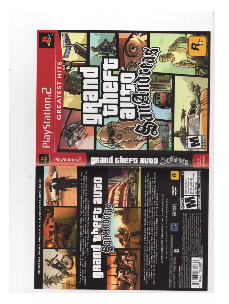 Grand Theft Auto: San Andreas GTA PS2 Greatest Hits Version ~ New