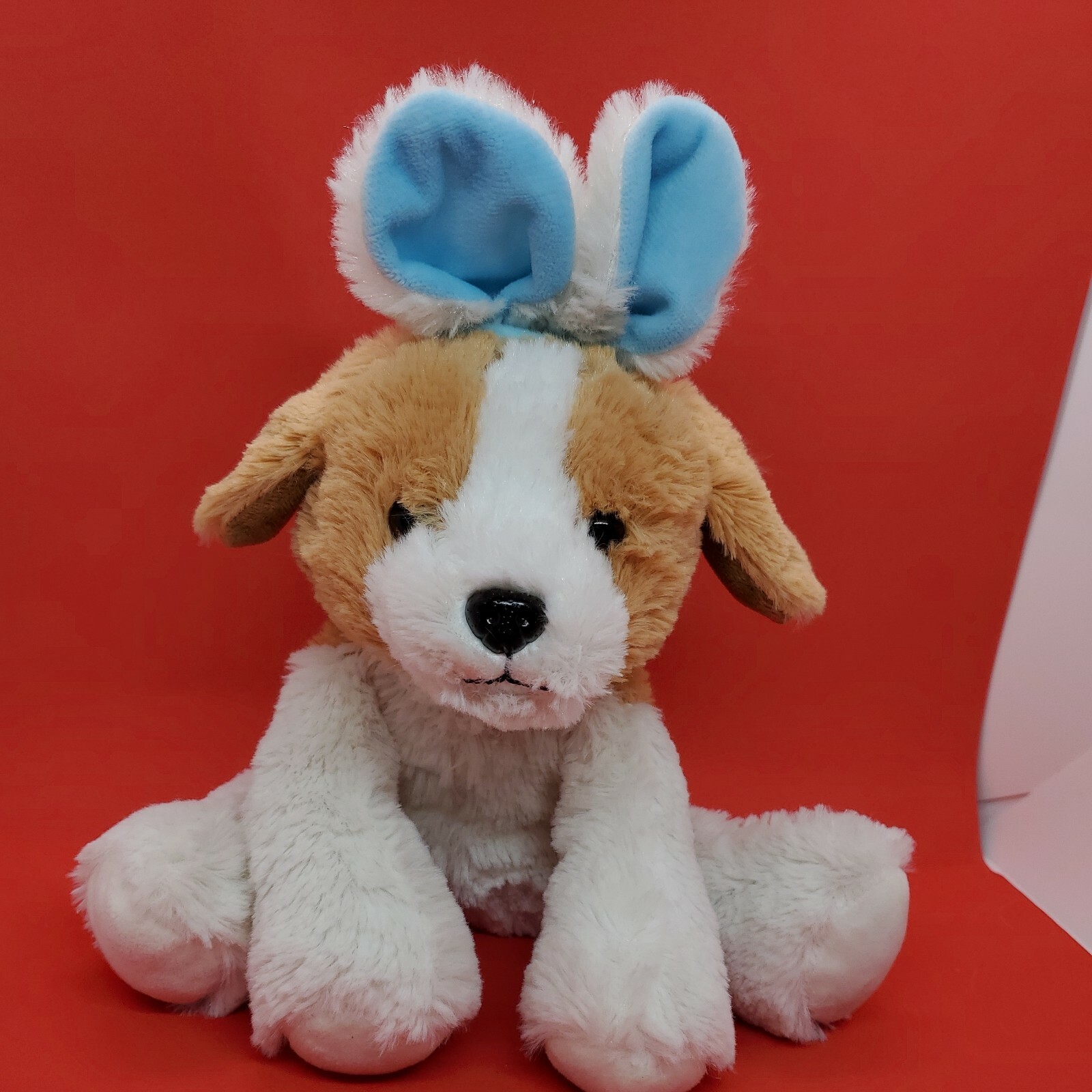 blue bunny dog toy