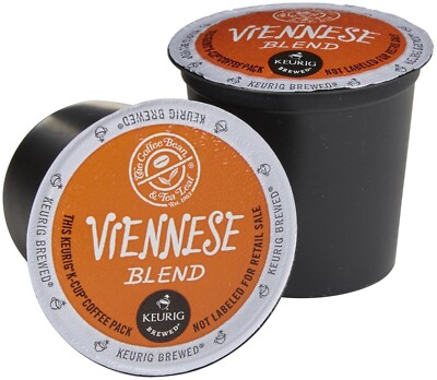 96/PACK - Coffee Bean & Tea Leaf Viennese Blend Coffee K-Cup Pods BULK PACKAGING