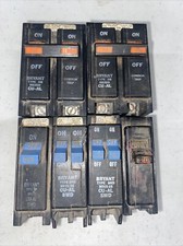 Lot of Circuit Breakers Singles Doubles Bryant 15 20 60 CU-AL BR260 BR115 BD15
