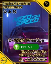 NFS 2015 Prestige 100% Achievements Service (Xbox, PS, PC) - CM Speedrunners