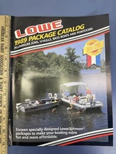Vintage New Old Stock 1989 Lowe Package Catalog Jons V-Hulls Bass Boats Pontoons