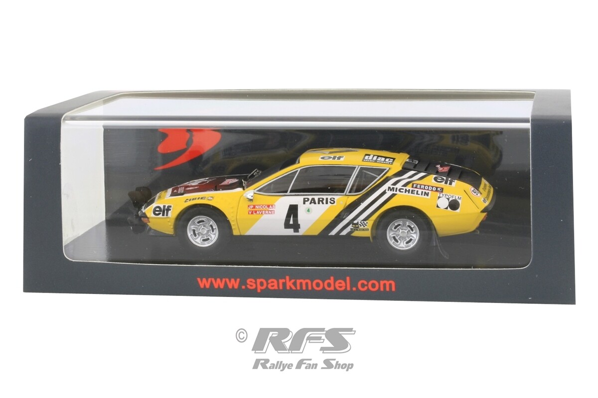 Renault Alpine A310 Rallye Monte Carlo 1976 Jean-Pierre Nicolas 143 Spark 5495