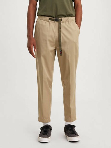 Taper Pants Khaki Beige Size 