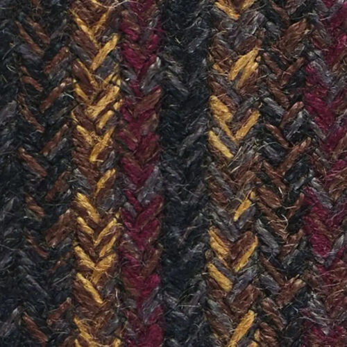 Slate Braided Area Rug By IHF Rugs. Oval & Rectangle. Many Sizes. Burgundy/Black - Picture 24 of 47