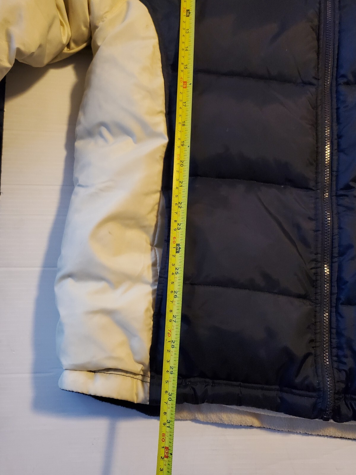 Starter Reversible Down Fill Jacket Navy Blue And… - image 11