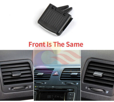 Front Dashboard A/C Air Vent Paddle Tab Clip w/ Chrome For VW Scirocco 2009-14