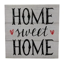 Gianna's Home Rustic Farmhouse Distressed Wood Plank Board Sign (Home Sweet H...