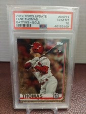 2019 Topps Update Lane Thomas RC Gold PSA 10 #0460/2019