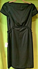 NWT- Classic LBD- Little Black Dress-Sz 2- Abaete- Short Sleeve- Zip Back- $200+