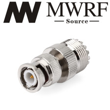 UHF female SO239 SO-239 to BNC male coax adapter; Fast Shipping; US Seller