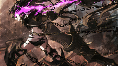 Anime bai yemeng insane black rock shooter girls chains Playmat Game Mat Desk