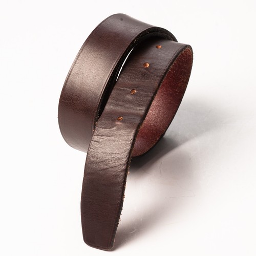 HACKETT Belt Solid Brown Leather 32/80 - Picture 3 of 4