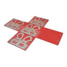 Machinist Inspection Tool Radius Gage Gauge Set 8 PC 1-1/16 Inch - 1-1/2 Inch