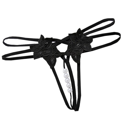 Sexy Tanga-Höschen Aus Spitze Mit Perlen Und Unterwäsche Für Damen T-Shirt % - Bild 10 von 19