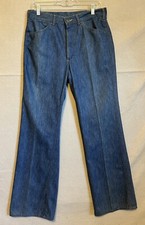 Mens Lee Jeans Separate-Lees 70 s Flare Jeans 30/31 x 32" USA Talon Zipper Vtg
