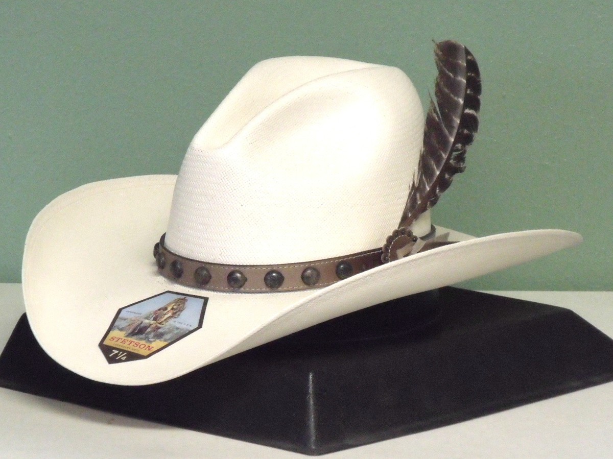 STETSON BROKEN BOW 10X SHANTUNG STRAW GUS STYLE COWBOY STETSON BROKEN BOW 10X SHANTUNG STRAW GUS STYLE COWBOY