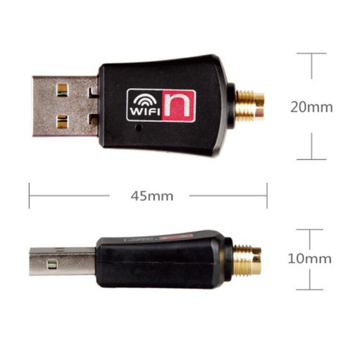 2.4ghz 300Mbps Portable Wireless USB WiFi Network Adapter w/Antenna 802.11N - Picture 5 of 7