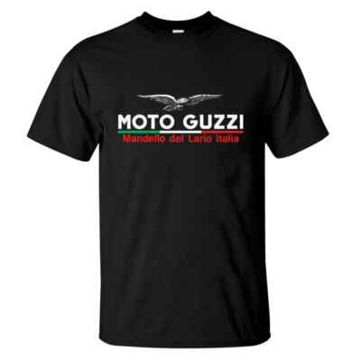 2023 fashion Men T shirt casual New Limited Moto Guzzi racing sport logo oversiz