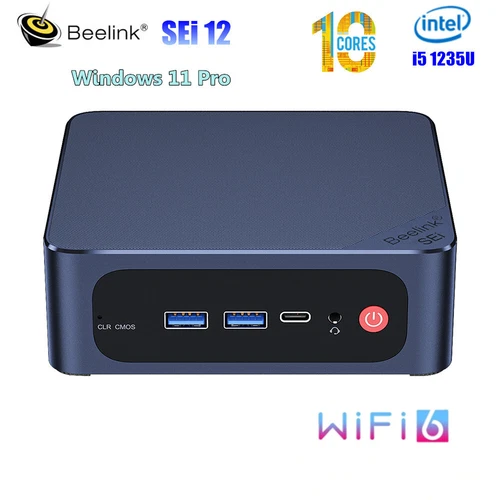 Beelink SEi 12 Intel 12th i5 1235U Mini PC DDR4 16G/32G 500G SSD Wifi6 Computer