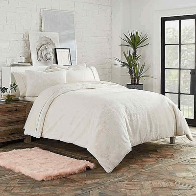 2 Pc Ugg Polar Twin Twin Xl Comforter Set Snow Faux Fur Warm Cozy
