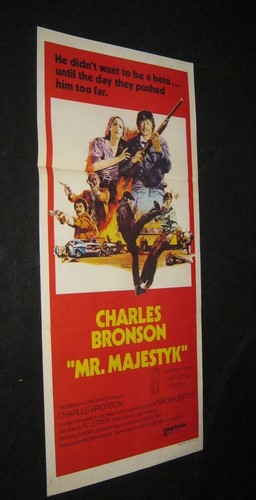 Orignl CHARLES BRONSON MR MAJESTYK Australia Printed South Pacific Style Daybill - 第 2/3 張圖片