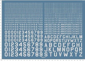 black decals US ARMY font Letter number for different scales model kits 64010