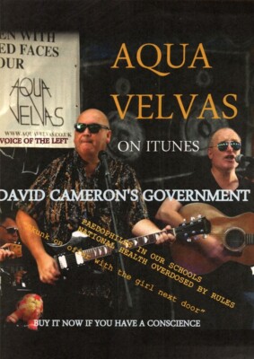 (VBKF) WERBUNG 11X9'' AQUA VELVAS AUF ITUNES DAVID CAMERONS REGIERUNG