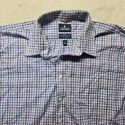 Stafford Traveler Easter Dress Shirt Long Sleeve Button Up Adult Mens 18.5 34-35 | eBay Stafford Traveler Easter Dress Shirt Long Sleeve Button Up Adult Mens 18.5 34-35 | eBay