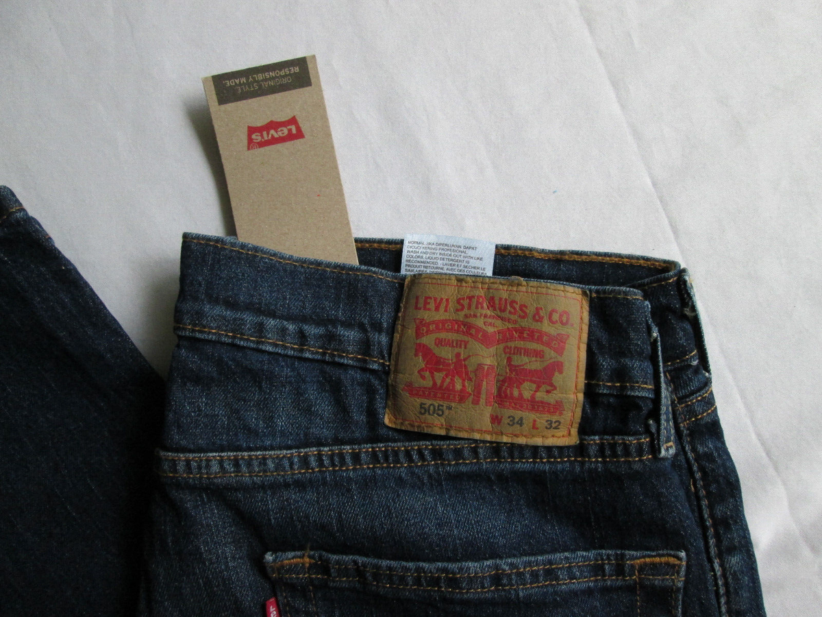 Levi's ５０５ USA製 W32L34 505™ Regular Fit Selvedge Men's Jeans - Dark Wash | Levi's® US