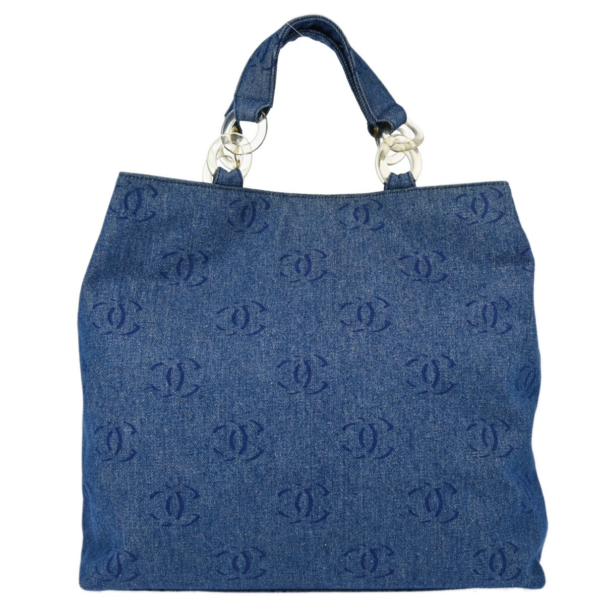 その他 catt Chanel Blue Denim Tote Handbag 153285 | eBay