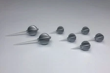 7 WHITE SILVER Speedometer Gauge Cluster Needles 2003-2006 GMC Silverado Sierra