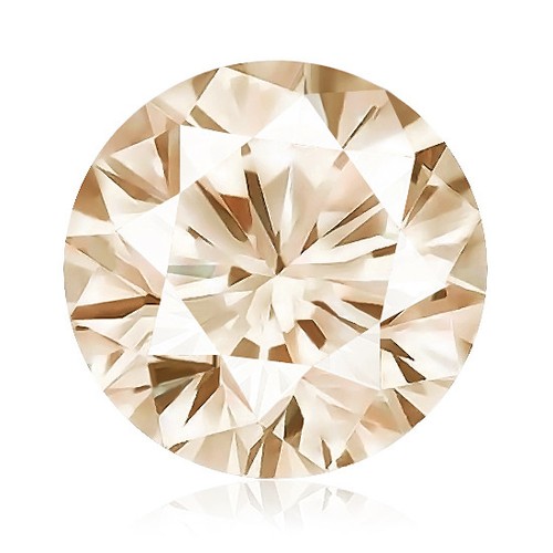 Diamante 0,18 quilates intenso marrón champán color elegante 100% natural tierra extraída - Imagen 2 de 3