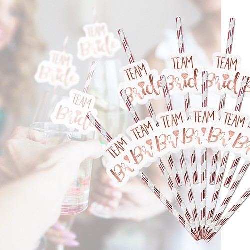 team bride straw