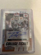 Travis Etienne Contenders Cracked Ice Auto 13/23 On Card Auto Variation A