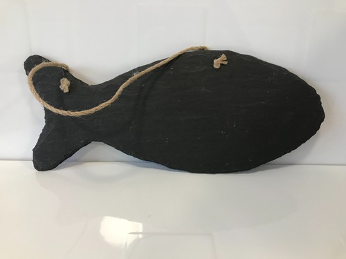 Black Slate Frames, Plaques Heart hanging chalkboard Memo Notice *M - Picture 2 of 19