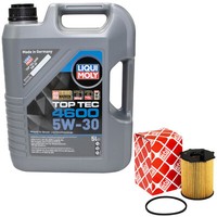 MotoröL Set 5W-30 5 Liter + ÖLfilter 172618 FüR Citroen Jumpy Kasten Mazda 5 1.6